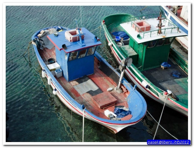 Barche nel porticciolo di Gallipoli