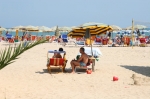 Spiagge con i turisti