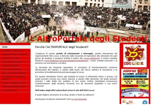 Nasce nuovo portale per gli studenti dell'Università del Salento