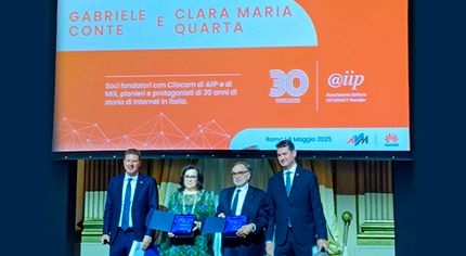 ClioCom premiata a Roma per i suoi 30 Anni di attività in innovazione e sfide tecnologiche