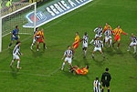 Calcio: Lecce-Juventus 0-1 / Campo ai limiti della praticabilità