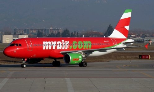 Nuovi collegamenti, Myair.com vola da Brindisi verso Venezia e Roma
