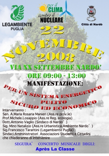 Nardo', manifestazione contro il nucleare