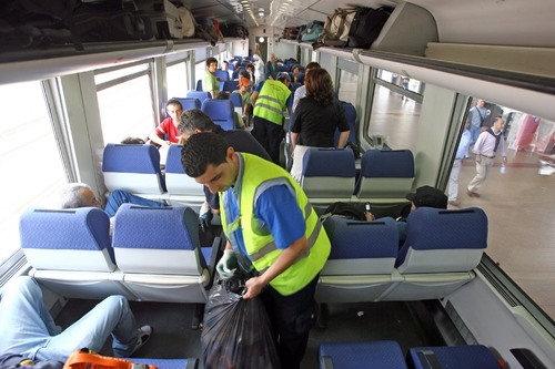 Pulitore sui treni regionali