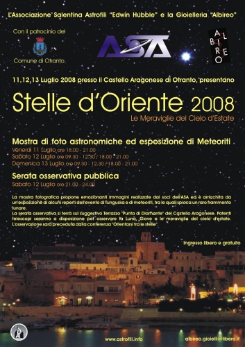 Stelle ed astronomia a Otranto