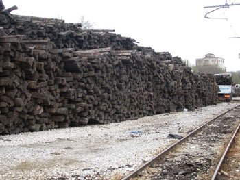 Traversine ferroviarie al creosoto: la posizione della Regione